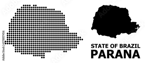 Pixel Pattern Map of Parana State photo