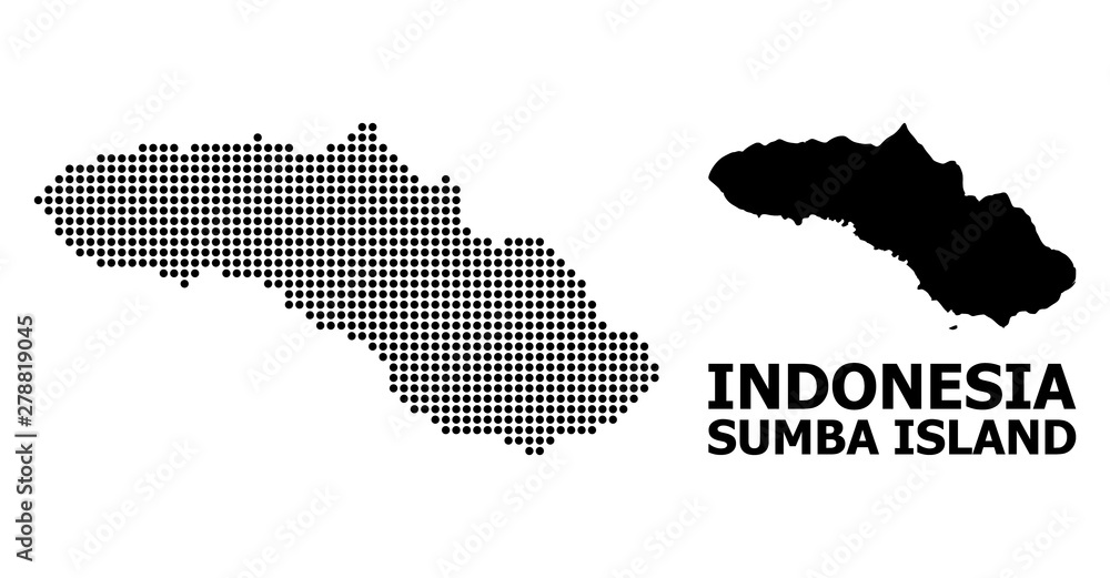Dot Pattern Map of Sumba Island