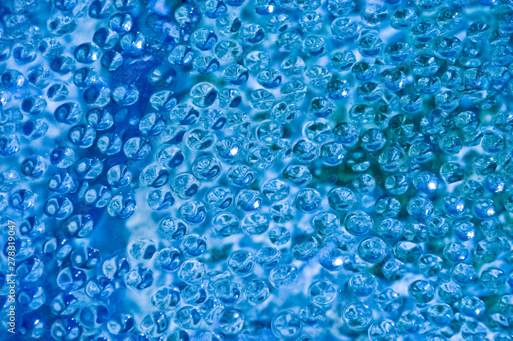 water drops on cyan background, texture, copy space water drops on cyan background, texture, copy space