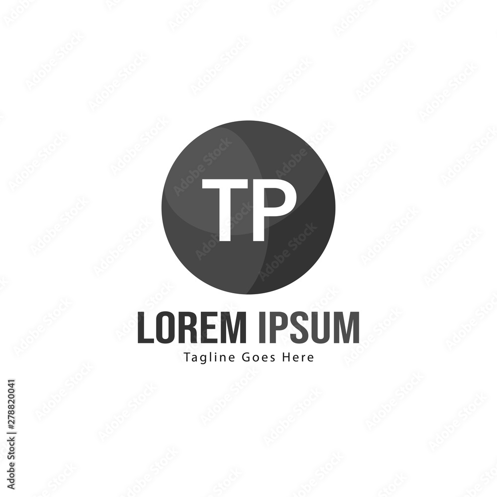 Initial TP logo template with modern frame. Minimalist TP letter logo vector illustration Initial TP logo template with modern frame. Minimalist TP letter logo vector illustration