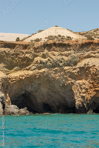 small cave on Milos island