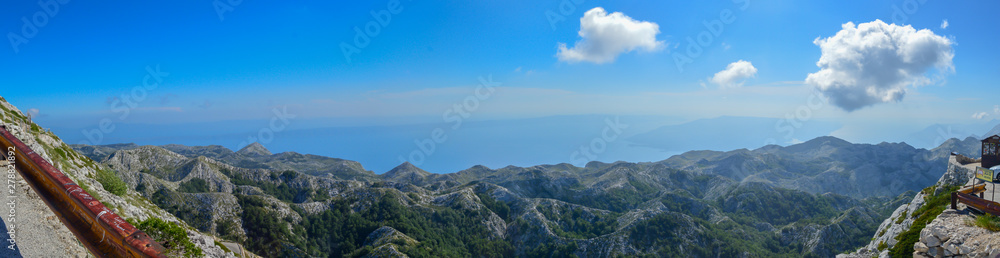Biokovo national park landscape panorama view, Croatia