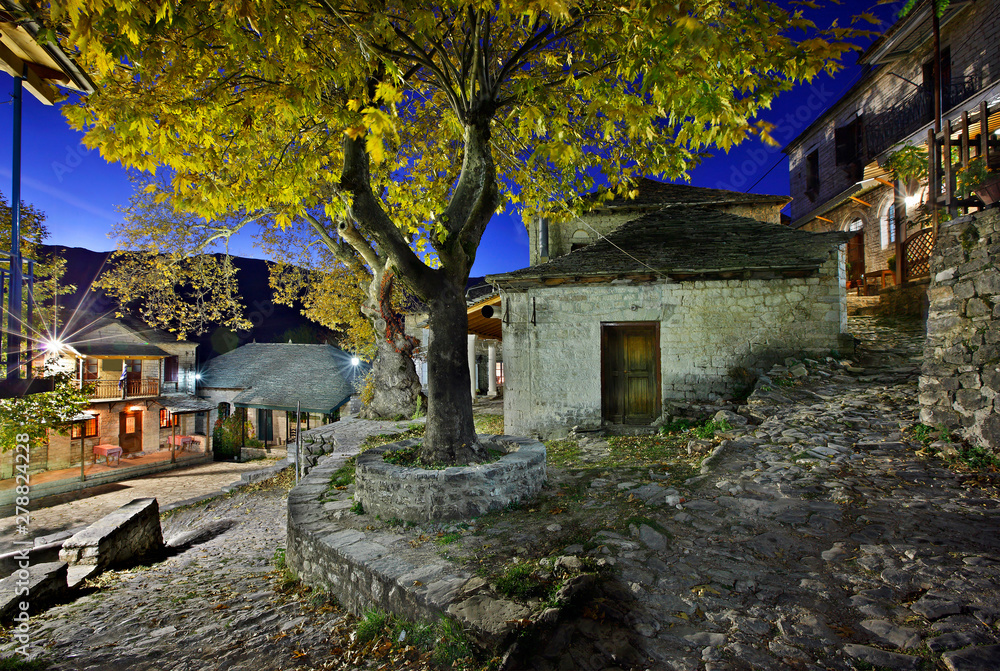 Kalarrytes village, one of the most beautiful Greek mountainous villages, on Tzoumerka mountains, Ioannina, Epirus, Greece Kalarrytes village, one of the most beautiful Greek mountainous villages, on Tzoumerka mountains, Ioannina, Epirus, Greece