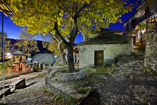 Fototapeta Naklejka Na Ścianę i Meble -  Kalarrytes village, one of the most beautiful Greek mountainous villages, on Tzoumerka mountains, Ioannina, Epirus, Greece 