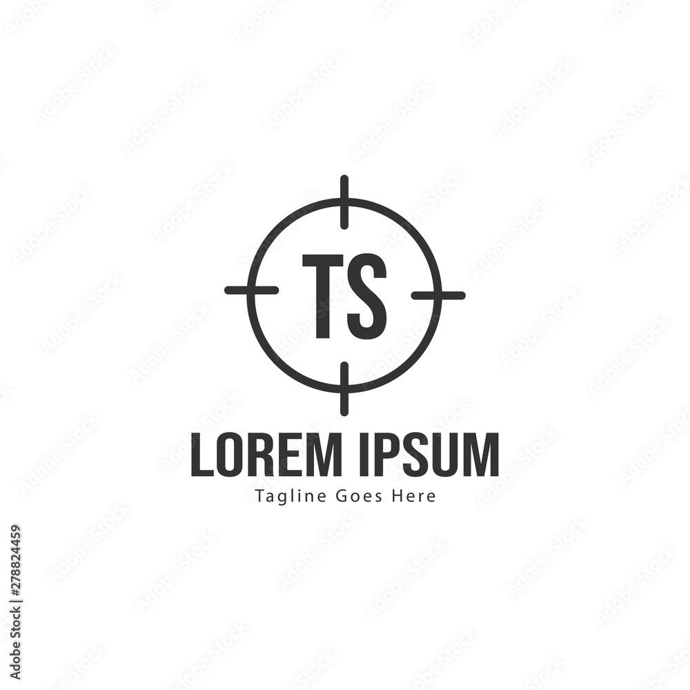 Initial TS logo template with modern frame. Minimalist TS letter logo vector illustration Initial TS logo template with modern frame. Minimalist TS letter logo vector illustration