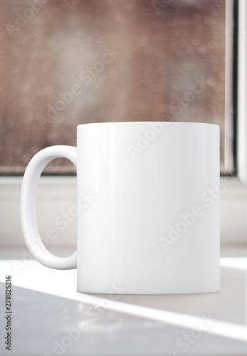 White Mug Mockup. Perfect for businesses selling mugs, just overlay your quote or design on to the image.