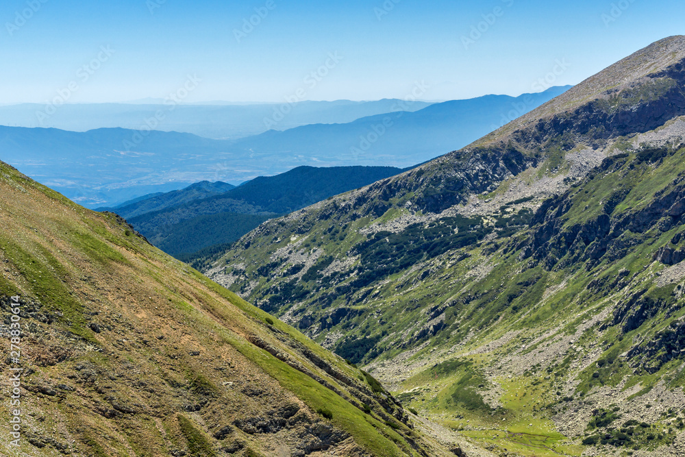 View from Dzhano peak, Pirin Mountain, Bulgaria