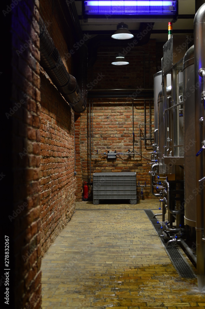 Naklejka premium industrial interior of an old factory