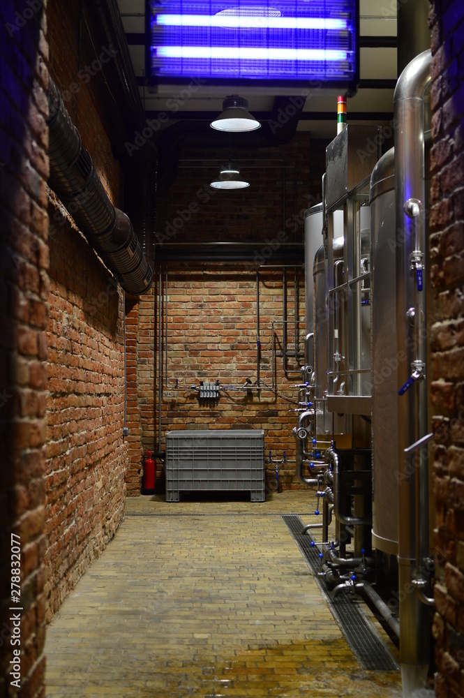 Naklejka premium industrial interior of an old factory