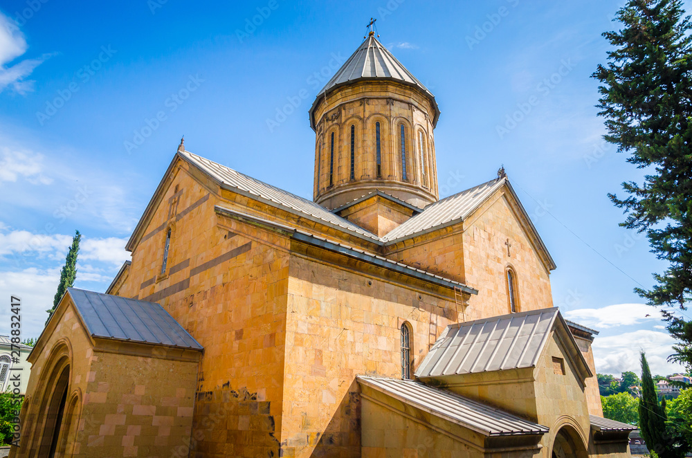 Jvaris mama church in historical center of old Tbilisi, Georgia