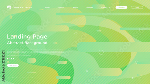 Abstract modern graphic element. Dynamical colored forms and waves. Gradient abstract banner with flowing liquid shapes. Template for the design of a website landing page or background.