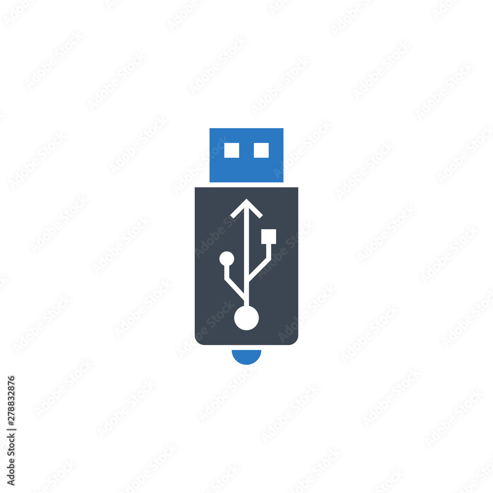 USB related vector glyph icon. Isolated on white background. Vector illustration. USB related vector glyph icon. Isolated on white background. Vector illustration.