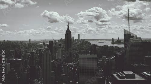 view of city from rockefeller center new york