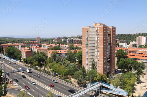 Autoroute à Madrid, Espagne © Atlantis