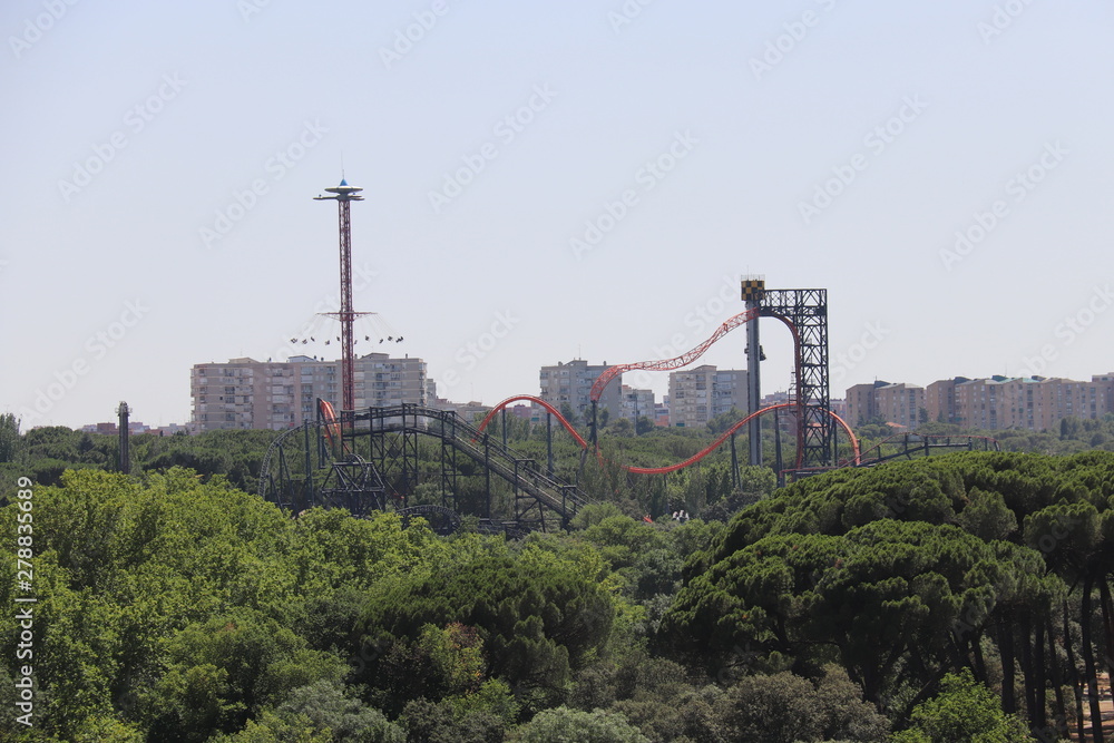 Parc d'attractions du parc Casa de Campo à Madrid, Espagne