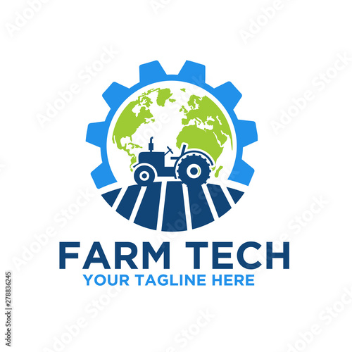 tractor farm world logo designs