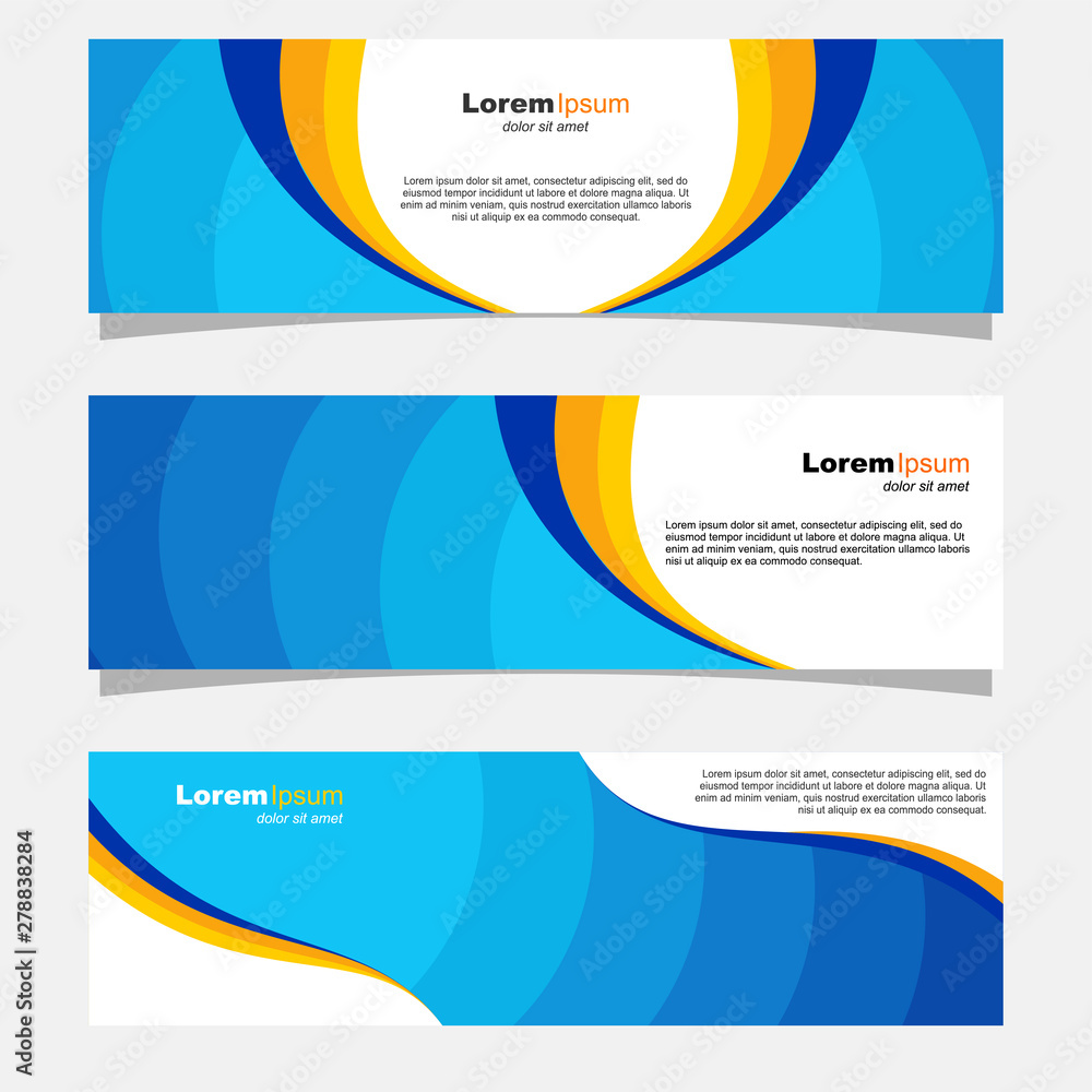 Fototapeta premium set of banners with space for text