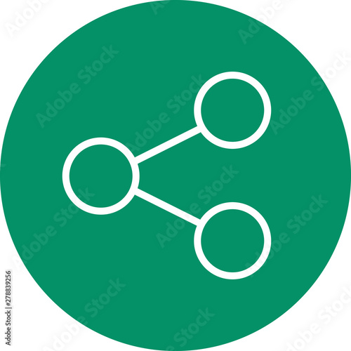 Share Content Network Outline Icon