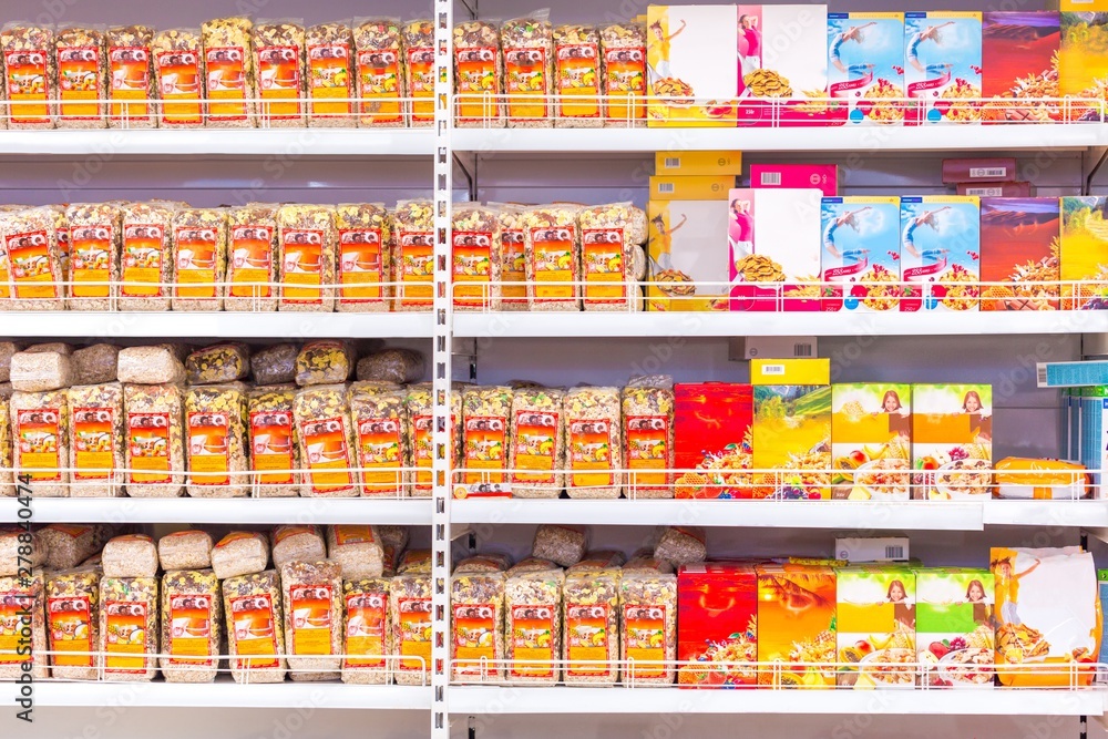 Supermarket Cereals Aisle