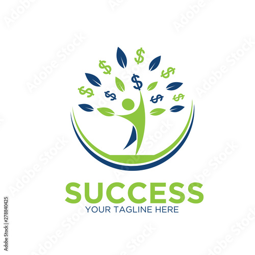 business grow success logo designs