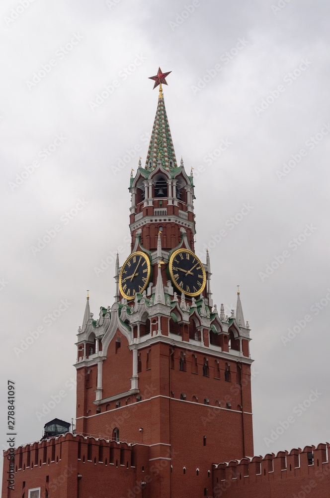 Fototapeta premium Spasskaya Tower, Moscow Kremlin