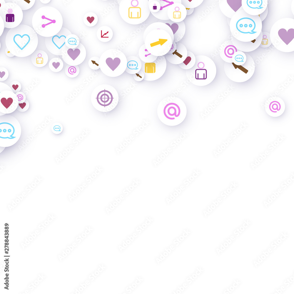 Social media marketing, Communication concept. Social media marketing, Communication concept.