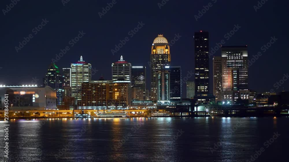 Skyline of Louisville by night - travel photography Skyline of Louisville by night - travel photography
