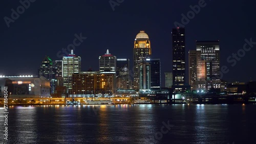 Wallpaper Mural Skyline of Louisville by night - travel photography Torontodigital.ca