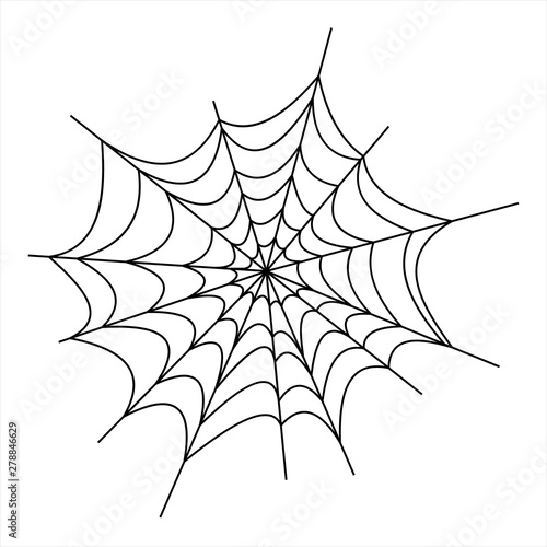 Halloween icons: thin monochrome icon set, black and white kit. Creepy and funny jack face, bat, lettering, spider web.