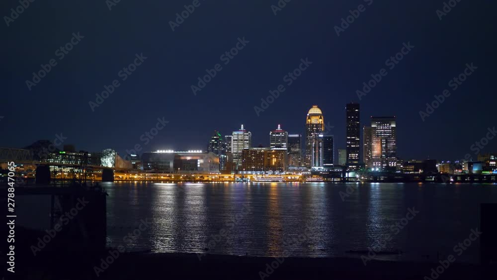 Skyline of Louisville by night - travel photography Skyline of Louisville by night - travel photography