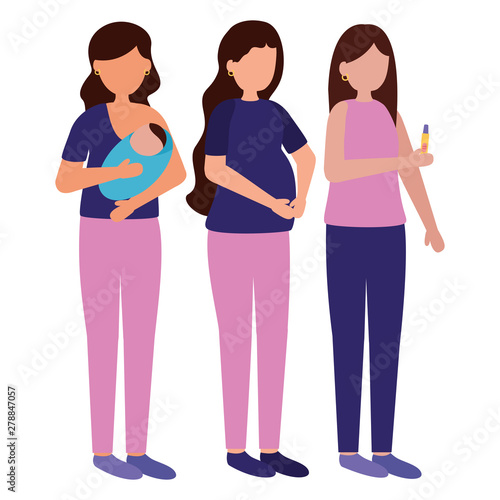 pregnancy and maternity scene flat