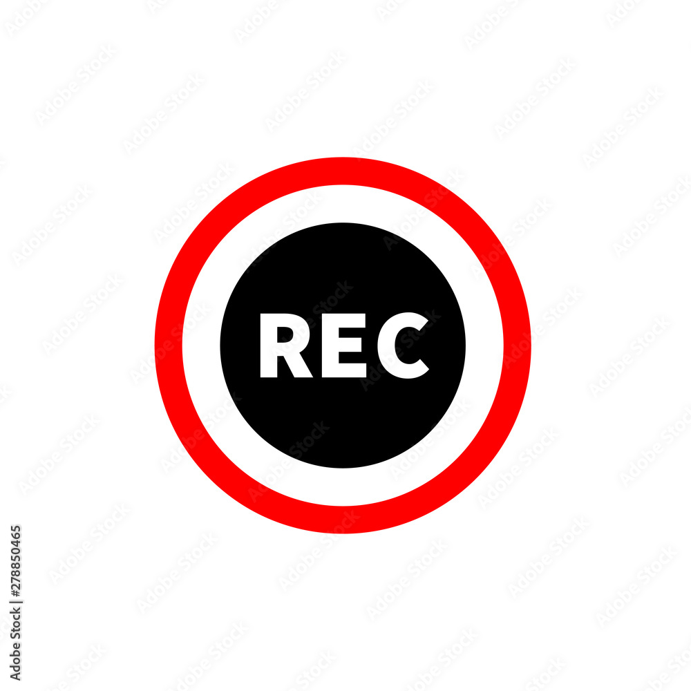 Recording camera icon vector illustration Recording camera icon vector illustration