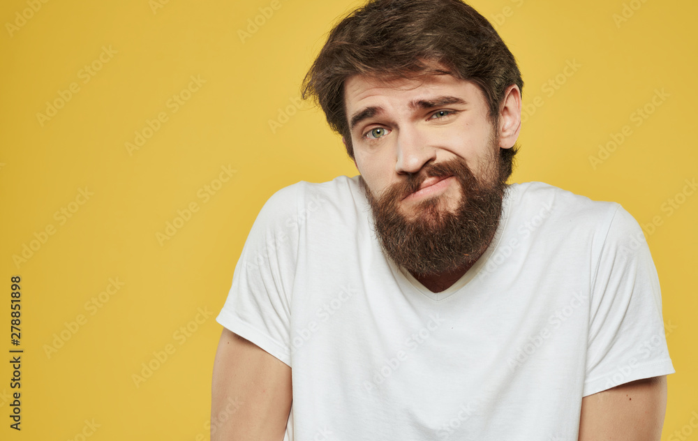 portrait of a man isolated on white background portrait of a man isolated on white background