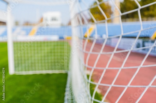Closeup of a Soccer Net © BillionPhotos.com