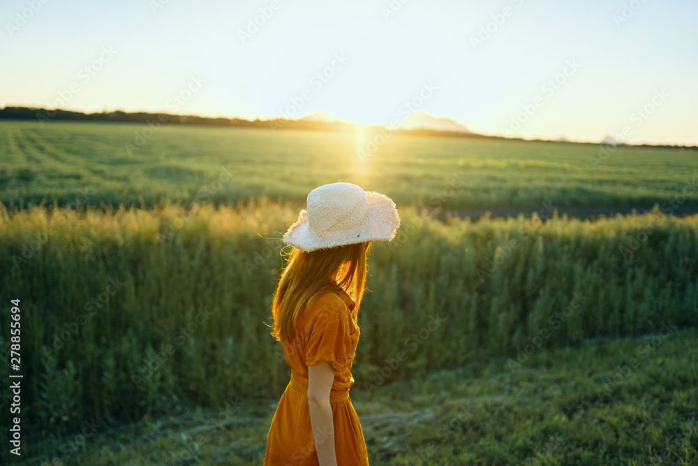 woman in the field
