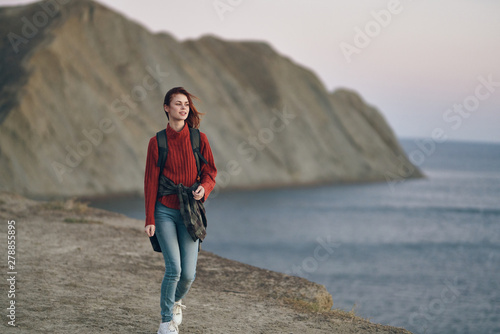 woman walking on the beach © SHOTPRIME STUDIO
