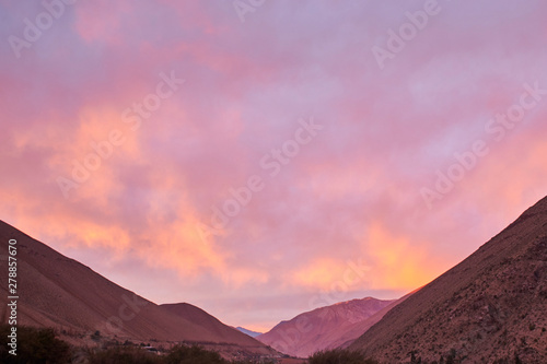 Rural and natural landscapes of the Elqui Valley, Chile photo