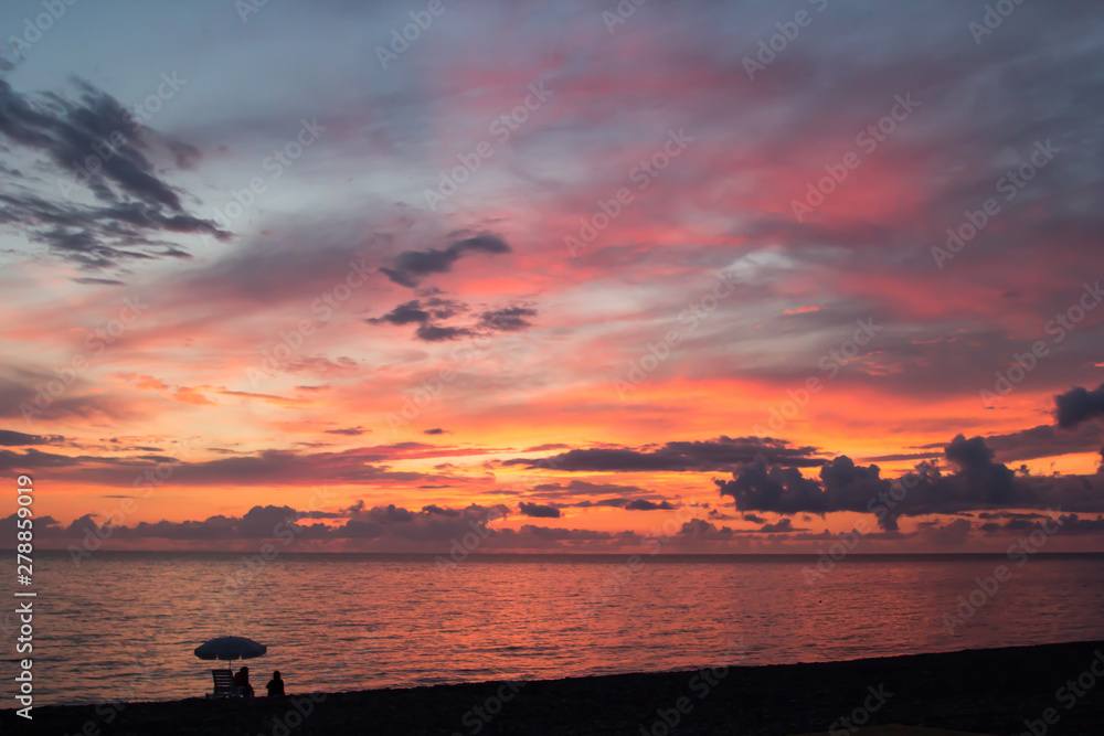 Fototapeta premium Summer evening on the Black sea