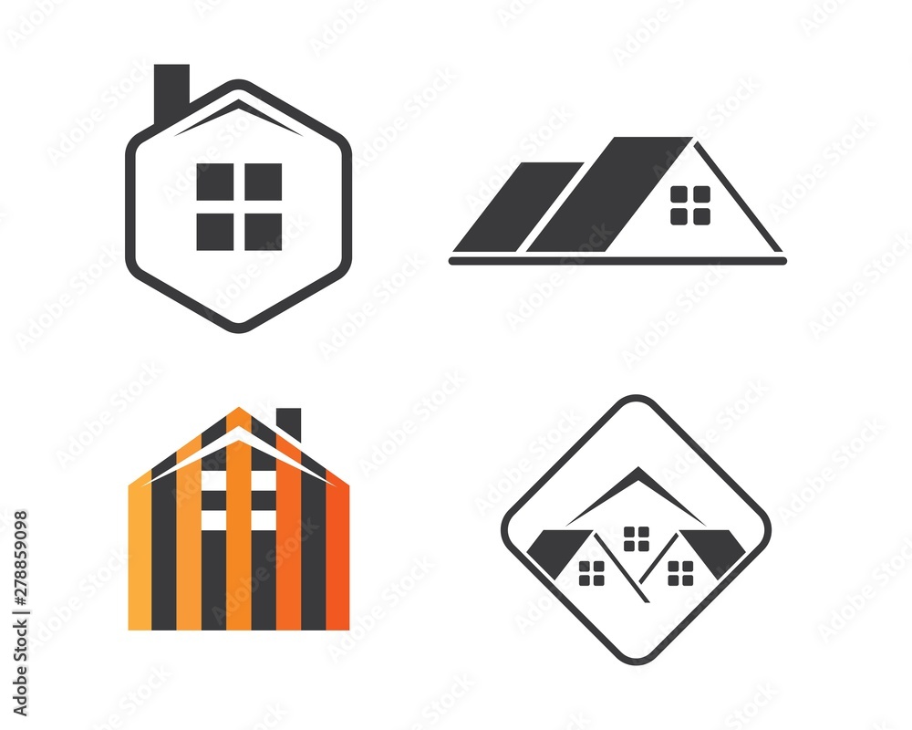 house logo icon illustration vector