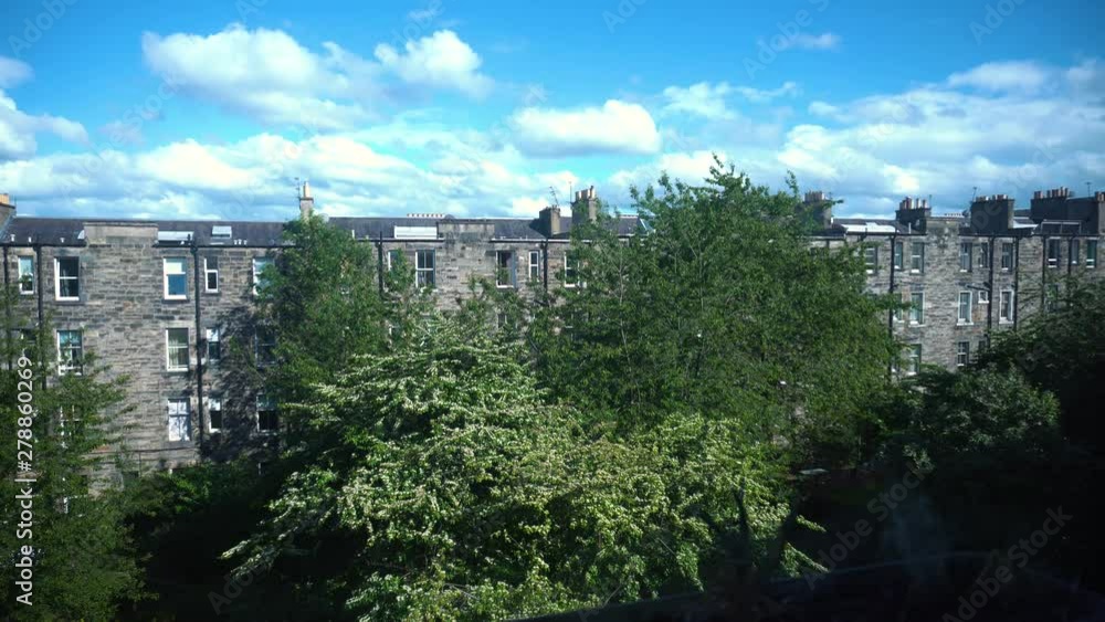Back-garden in Leith, Edinburgh. Seagulls and breeze in the background. Back-garden in Leith, Edinburgh. Seagulls and breeze in the background.