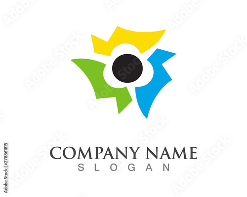 Community people logo vector symbol