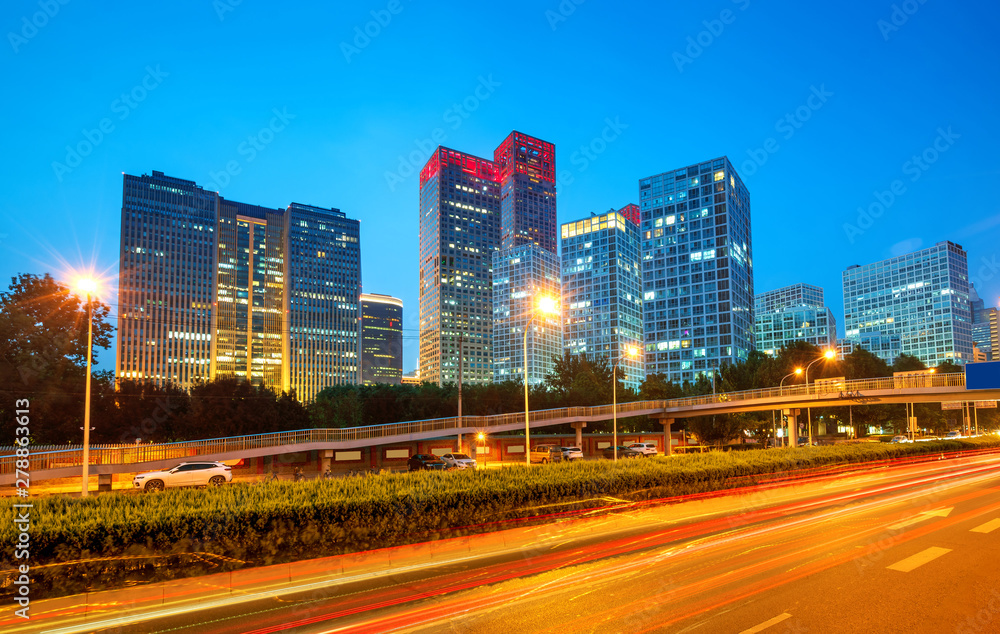 Beijing city night scene