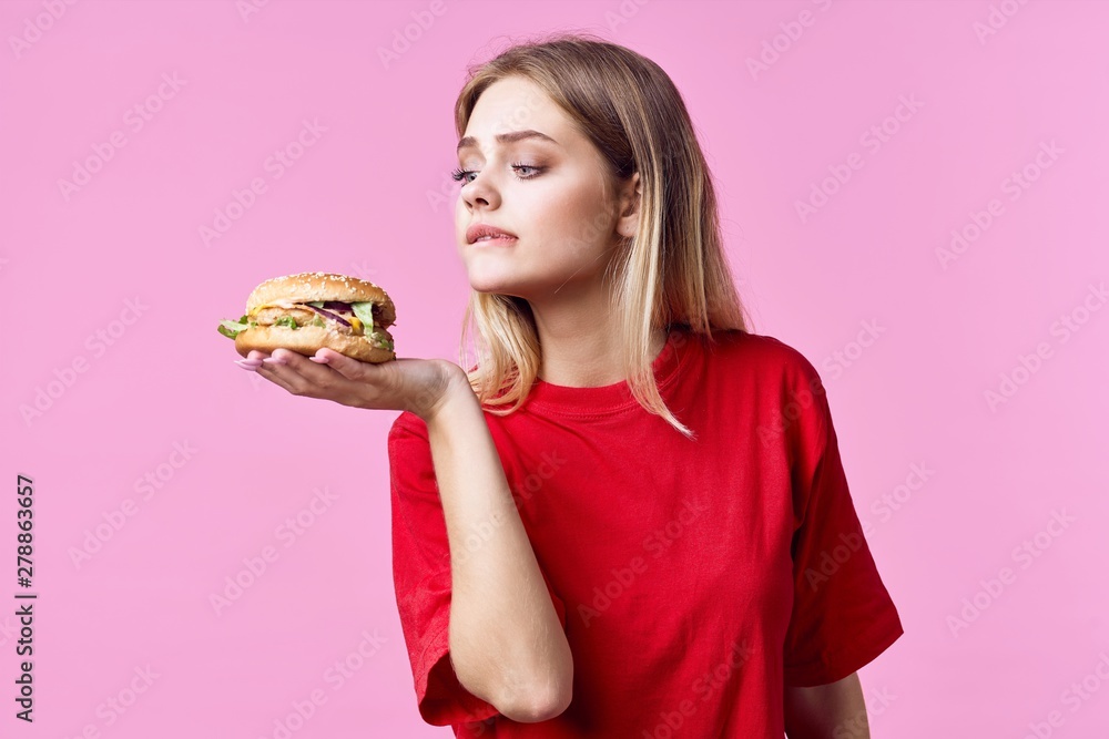 woman with cake