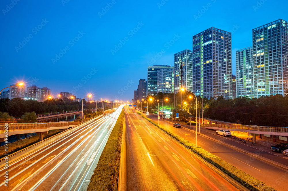 Beijing city night scene