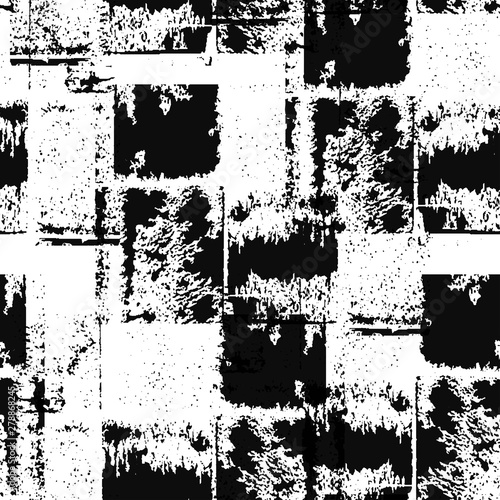 Wallpaper Mural Grunge background black and white vector seamless. Torontodigital.ca