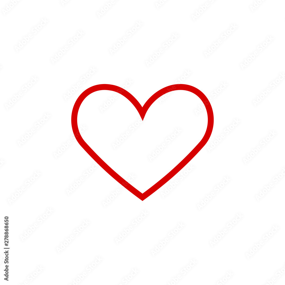 Heart icon graphic design template vector illustration