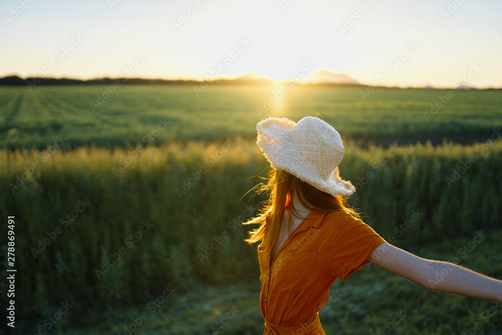 woman in wheat field