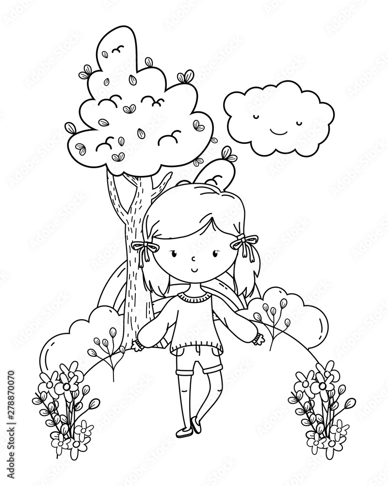 Teenager girl cartoon design vector illustrator Teenager girl cartoon design vector illustrator