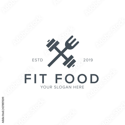 fit food logo design