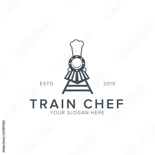 train chef logo design